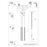 mini: Sollux Lampa wisząca ARCHE 3P złota Ocean Green nowoczesny G9 (15)