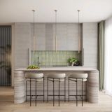 mini: Sollux Lampa wisząca ARCHE 3P złota Ocean Green nowoczesny G9 (3)