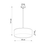 mini: Sollux Lampa wisząca ARENA 35 BIAŁA Spanish Orange E27 (7)