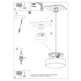mini: Sollux Lampa wisząca ARENA 35 BIAŁA Spanish Orange E27 (8)