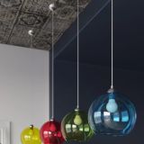 mini: Sollux Lampa wisząca BALL żółta French Sky E27 (4)