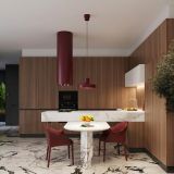 mini: Sollux Lampa wisząca BILO burgund Crimson nowoczesny E27 (2)