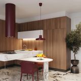 mini: Sollux Lampa wisząca BILO burgund Crimson nowoczesny E27 (3)