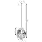 mini: Sollux Lampa wisząca BRILO Powder Blue industrialny E27 (8)