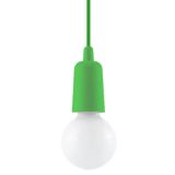 mini: Sollux Lampa wisząca DIEGO 1 zielona Nickel E27 (1)