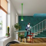 mini: Sollux Lampa wisząca DIEGO 1 zielona Nickel E27 (2)