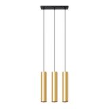 mini: Sollux Lampa Wisząca LAGOS 3 złoty połysk Ocean Green nowoczesny GU10 (1)