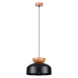 mini: Sollux Lampa wisząca MARION czarna Peach Puff skandynawski E27 (1)