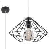 mini: Sollux Lampa wisząca UMBERTO czarna Powder Blue E27 (1)