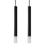 mini: Sollux Lampa wisząca WEZYR 2 czarna Ocean Green G9 (1)
