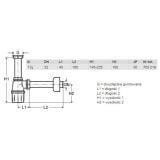 Półsyfon Butelkowy Umywalkowy Biały PCV 108694/5725PL/703219 Viega