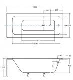 Wanna Do Zabudowy Talia 160x75 Besco
