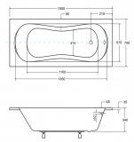 Wanna Do Zabudowy Aria ProSafe 150x70 Besco