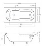 Wanna Do Zabudowy Bona 170x70 Besco