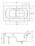 Wanna Do Zabudowy Aria Rehab 120x70 Besco