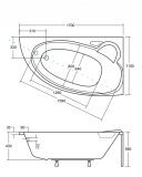 Wanna Asymetryczna Finezja Nova Prawa 170x110 Besco