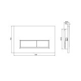 Przycisk Do Stelaża WC Unifix Czarny Mat 32PP0139 Kludi