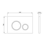 Przycisk Vela Kółko Biały P47-0130-0251 Fluidmaster