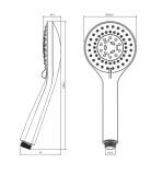 Rączka Prysznicowa Złoty Y YOSEMITE-RGL Omnires