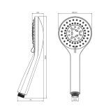 Rączka Prysznicowa Złoty Szczotkowany Y YOSEMITE-RGLB Omnires