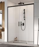 Drzwi wnękowe prysznicowe, przesuwne IDEA 8 BLACK DWD 150 cm 10380420-54-01 + 10390333-01-01 Radaway