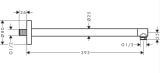 Ramię Deszczownicy 39 Cm Biały Mat 24357700 Hansgrohe