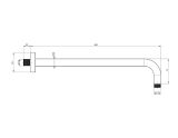 mini: Ramię Deszczownicy 420 mm Miedź Szczotkowana 04052BRG Emporia (2)