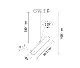 Spot Yabu T R1 - Biały - Szynoprzewód 3F 230V 7705 Antigo
