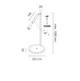 Lampa podłogowa Kosame F - Czarna 7872 Antigo