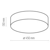 mini: RONDO BEĹ»OWE LAMPA SUFITOWA 4 PĹ 450 (3)