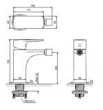 Bateria Bidetowa Keria Czarny Mat AREX.2003BL Excellent
