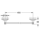 Wieszak Na Ręcznik Kąpielowy Essentials 40688001 Grohe