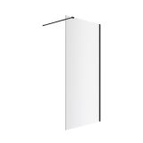 Ścianka Prysznicowa Walk-In 120x200 cm Vidoq Czarny Mat KAEX.1506.1200.LP.BL Excellent