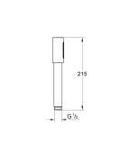 Słuchawka Rainshower Aqua Stick Brushed Hard Graphite 26866AL0 Grohe