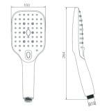 Słuchawka Prysznicowa 3-Funkcyjna Rio Nikiel Szczotkowany 040732N Emporia