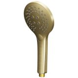 Słuchawka Prysznicowa Okrągła 3-Funkcyjna Złoty Szczotkowany PVD 040731GN-P Emporia