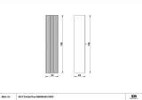 Słupek Wiszący 1D0S Rio C37 Bez Uchwytów Czarny Mat 001-C-03703 Emporia