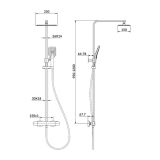 mini: Kolumna Natryskowa Z Baterią Termostatyczną Larga Chrom S952-049 Cersanit (2)