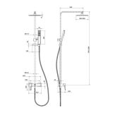 mini: Kolumna Natryskowa Z Baterią Mille Chrom S951-339 Cersanit (2)