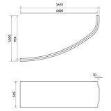 mini: Panel Czołowy Do Wanny Joanna New 160 Biały S401-094 Cersanit (3)