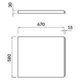 mini: Panel Boczny Do Wanny Lorena Biały S401-071 Cersanit (2)