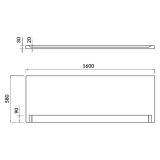 mini: Panel Czołowy Do Wanny Lorena 160 Biały S401-068 Cersanit (2)