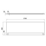 mini: Panel Czołowy Do Wanny Lorena 170 Biały S401-069 Cersanit (2)