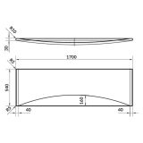 mini: Panel Czołowy Do Wanny Virgo Intro Zen Korat City 170cm Biały S401-046 Cersanit (2)