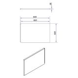 mini: Panel Boczny Do Wanien Zen 160cm 170cm 180cm Biały S401-100 Cersanit (2)