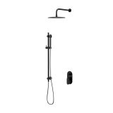 mini: Bateria Wannowo-Prysznicowa Z Deszczownicą I Zestawem Prysznicowym Crea Czarny S952-009 Cersanit (1)