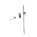 mini: Bateria Wannowa Z Wylewką I Zestawem Prysznicowym Inverto Chrom S952-038 Cersanit (1)