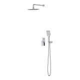 mini: Bateria Wannowo-Prysznicowa Z Deszczownicą I Zestawem Prysznicowym Larga Chrom S952-029 Cersanit (1)
