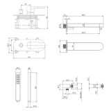 mini: Bateria Wannowa Z Wylewką I Zestawem Prysznicowym Moduo Chrom S952-040 Cersanit (2)