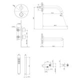 mini: Bateria Wannowa Z Wylewką I Zestawem Prysznicowym Zen Chrom S952-034 Cersanit (2)